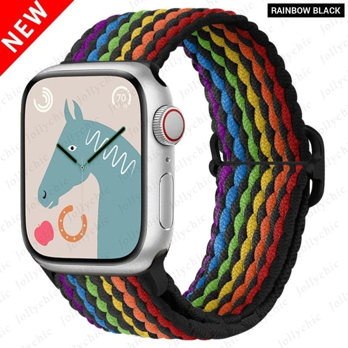 Elastic Braided Loop Strap For Apple Iwatch