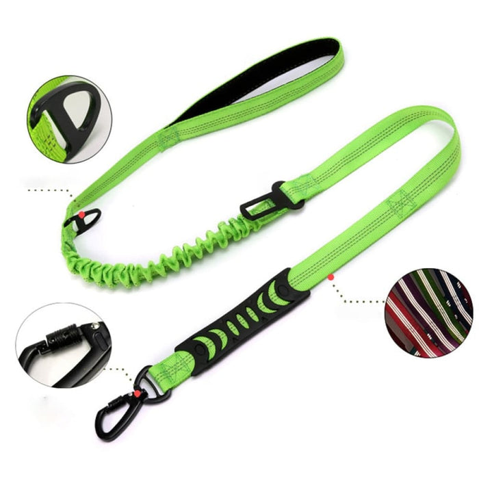 Elastic Buffer Reflective Car Seat Belt Dog Leash