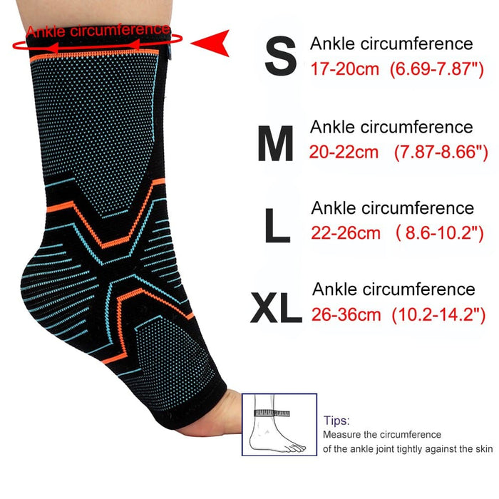 Elastic Knitted Ankle Brace Sleeves For Cycling Yoga