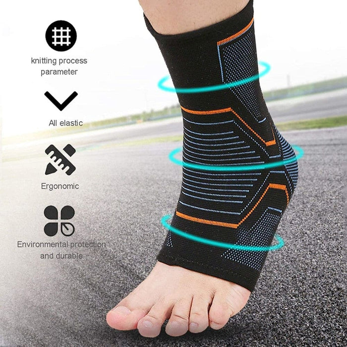 Elastic Knitted Ankle Brace Sleeves For Cycling Yoga