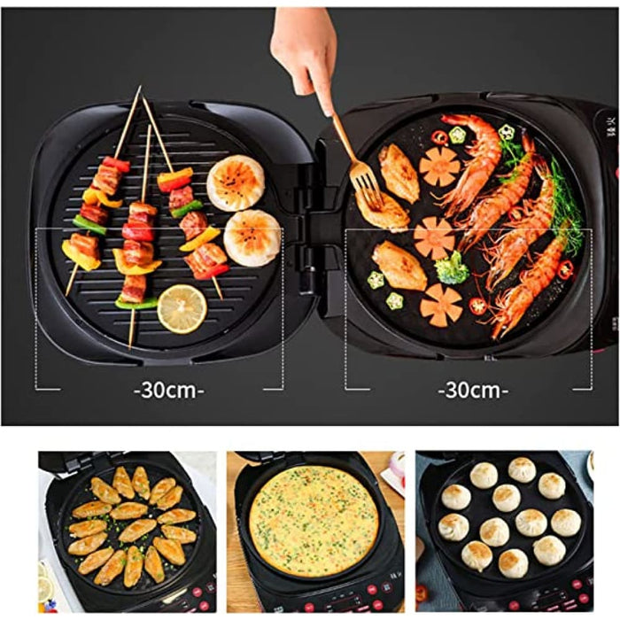 Electric Baking Pan 2-sided Heating Grill Bbq Pancake Maker