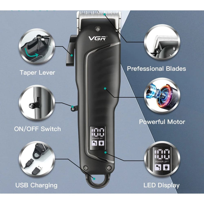 Electric Cordless Rechargeable Hair Clipper Trimmer For Men