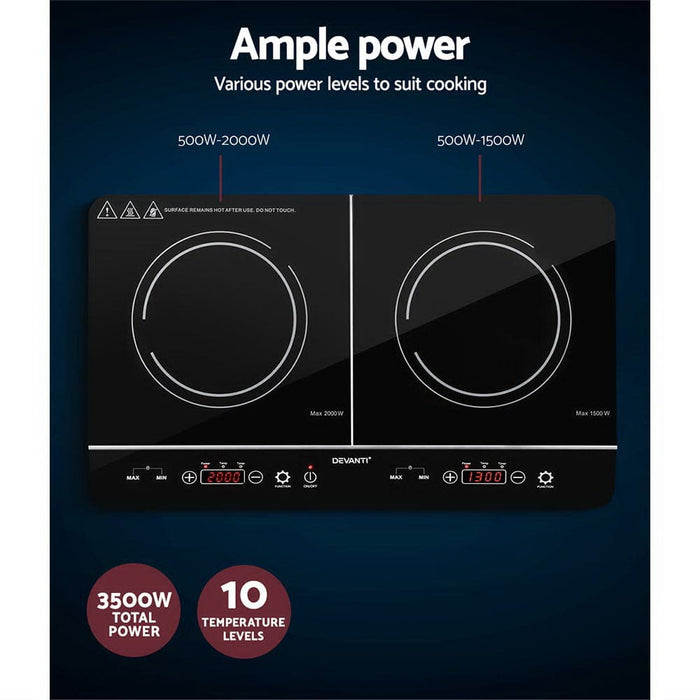 Electric Induction Cooktop 60cm Portable Kitchen Ceramic