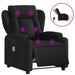 Electric Massage Recliner Chair Black Fabric Txbppin