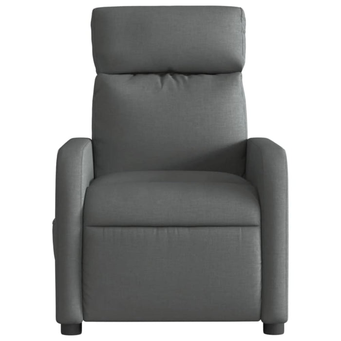 Electric Massage Recliner Chair Dark Grey Fabric Txblnli