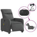 Electric Massage Recliner Chair Dark Grey Fabric Txblnli