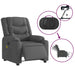 Electric Massage Recliner Chair Dark Grey Fabric Txblntk