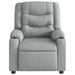 Electric Massage Recliner Chair Light Grey Fabric Txblntn