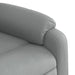 Electric Massage Recliner Chair Light Grey Fabric Txbpipp