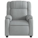 Electric Massage Recliner Chair Light Grey Fabric Txbpipp