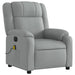 Electric Massage Recliner Chair Light Grey Fabric Txbpipp