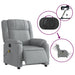 Electric Massage Recliner Chair Light Grey Fabric Txbpipp