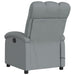 Electric Massage Recliner Chair Light Grey Fabric Txbptkx