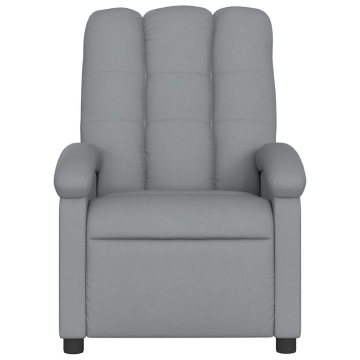 Electric Massage Recliner Chair Light Grey Fabric Txbptkx