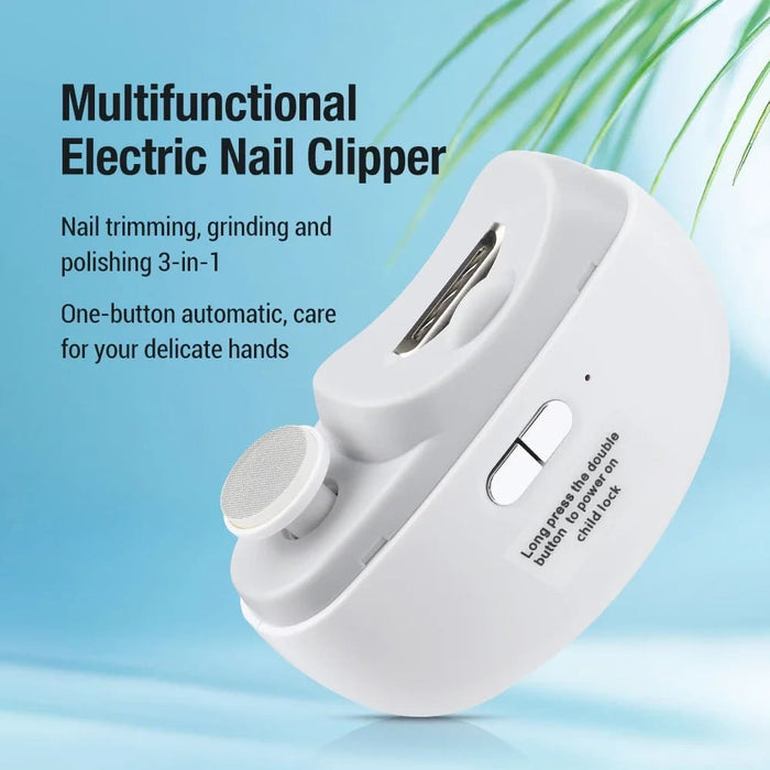 Electric Nail Trimmer With Auxiliary Lamp