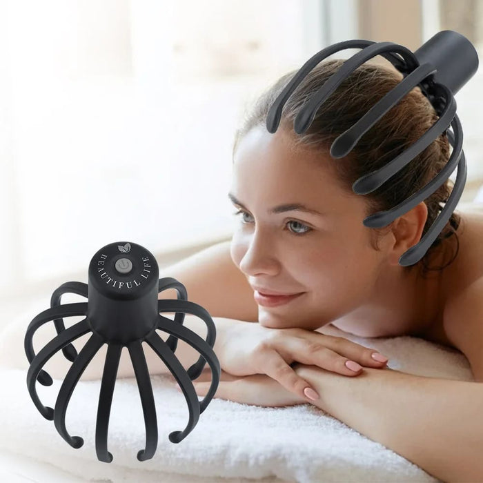 Electric Scalp Massager For Stress Relief And Hair