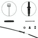 Electric Scooter Brake Cable Set For Ninebot Max G30 Black