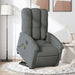 Electric Stand Up Massage Recliner Chair Dark Grey Fabric