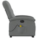 Electric Stand Up Massage Recliner Chair Dark Grey Fabric