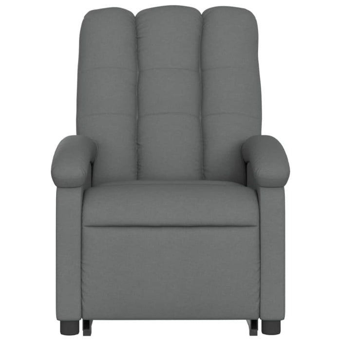 Electric Stand Up Massage Recliner Chair Dark Grey Fabric