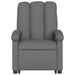 Electric Stand Up Massage Recliner Chair Dark Grey Fabric