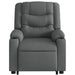 Electric Stand Up Massage Recliner Chair Dark Grey Fabric