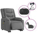 Electric Stand Up Massage Recliner Chair Dark Grey Fabric