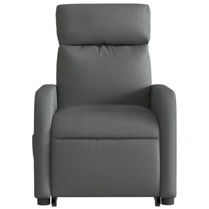 Electric Stand Up Massage Recliner Chair Dark Grey Fabric