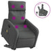 Electric Stand Up Massage Recliner Chair Dark Grey Fabric