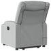 Electric Stand Up Massage Recliner Chair Light Grey Fabric