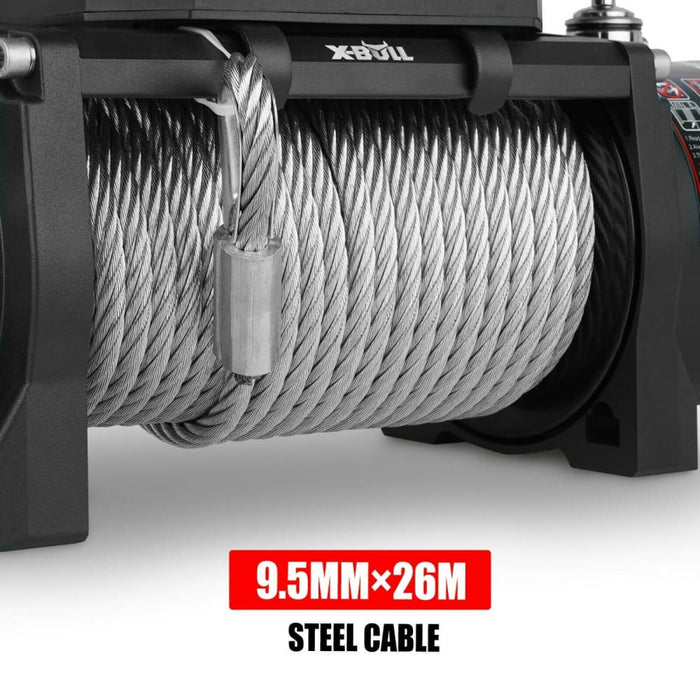 Electric Winch 12000lbs 5454kgs Steel Cable 12v Wireless