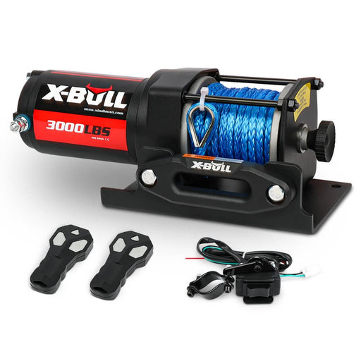 Electric Winch 12v 3000lbs/1360kg Synthetic Rope 2 Wireless