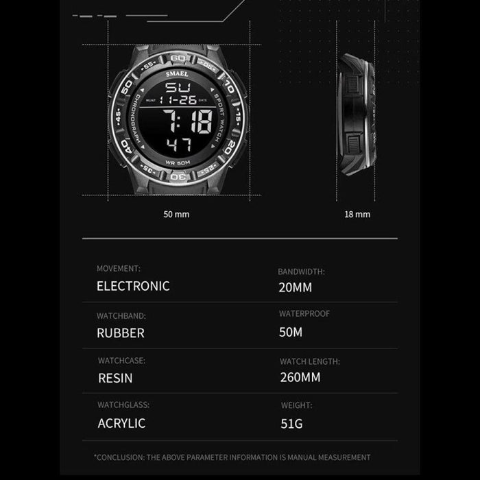 Electronic Led Digital Men’s Watch