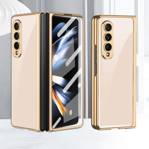 Electroplated Glass Phone Case For Samsung Galaxy z Fold 4