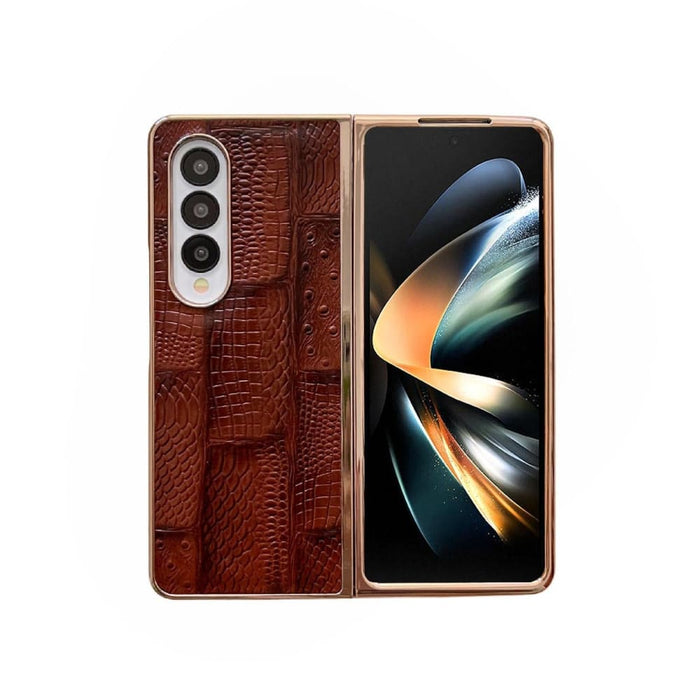 Electroplated Leather Mahjong Phone Case For Samsung Galaxy