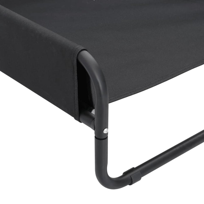 Elevated Dog Bed Anthracite Oxford Fabric And Steel Oixlbb