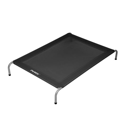 Goslash Picks Elevated Trampoline Pet Bed Dog l Black Large