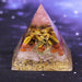 Elite Orgone Pyramid Tiger Eye Crystal For Energy Generator