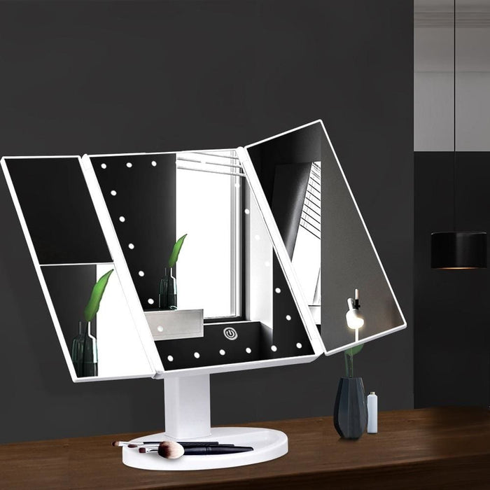 Embellir Led Tri-fold Make Up Mirror