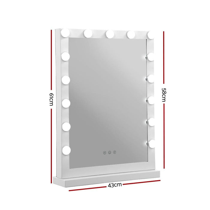 Embellir Hollywood Makeup Mirror With Light 15 Led Bulbs