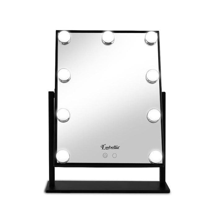 Goslash Picks Embellir Led Standing Makeup Mirror - Black