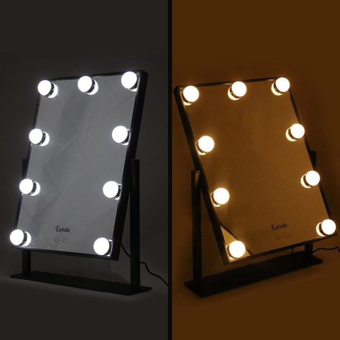 Goslash Picks Embellir Led Standing Makeup Mirror - Black