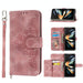 Embossed Floral Leather Phone Wallet For Samsung Galaxy z