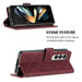 Embossed Leather Crossbody Phone Case For Samsung Galaxy z