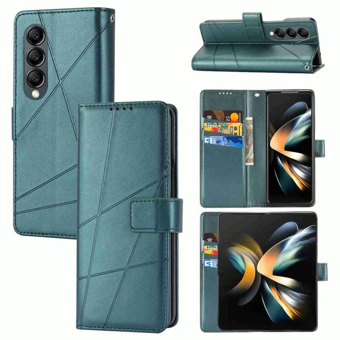 Embossed Pu Leather Phone Case For Samsung Galaxy z Fold 4