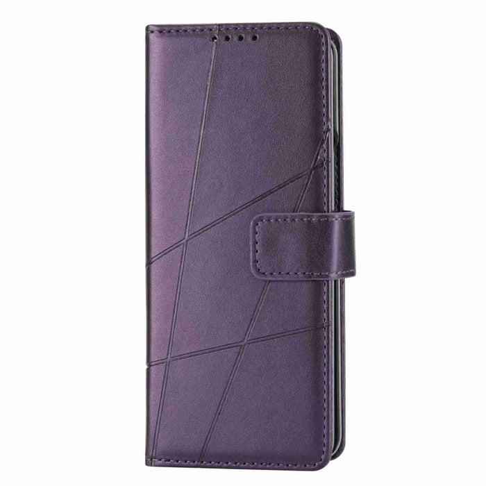 Embossed Pu Leather Phone Case For Samsung Galaxy z Fold 4