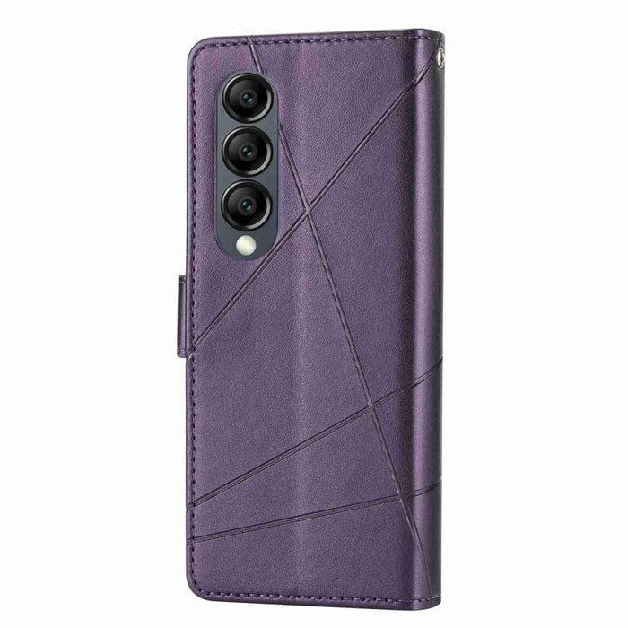 Embossed Pu Leather Phone Case For Samsung Galaxy z Fold 4