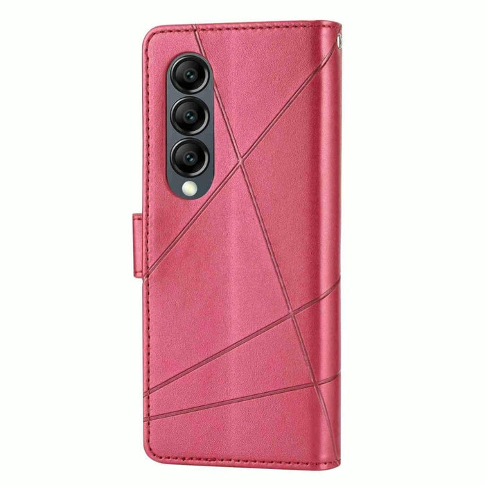 Embossed Pu Leather Phone Case For Samsung Galaxy z Fold 4