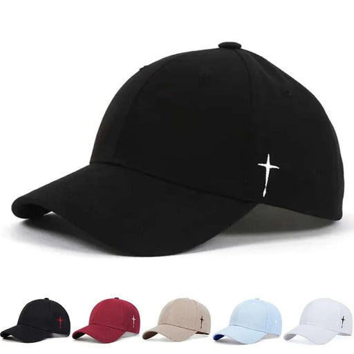 Embroidered Unisex Baseball Cap Simple Cross Water Drop