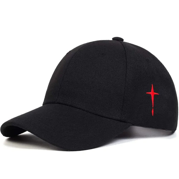 Embroidered Unisex Baseball Cap Simple Cross Water Drop